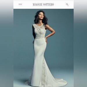 Ivory Maggie Sottero wedding dress